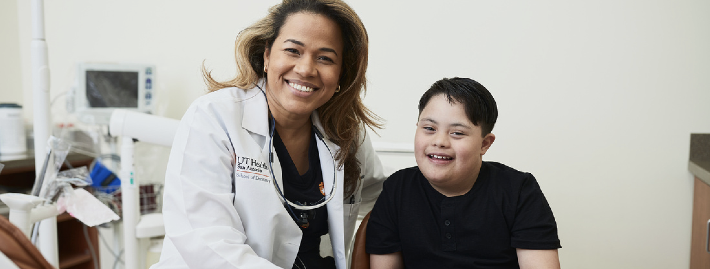 Dr. and patient smiling